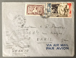 Indochine, Divers Sur Enveloppe TAD PHNOM-PENH, Cambodge 2.3.1950 + Flamme - (B3173) - Covers & Documents