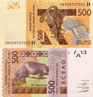 WEST AFRICAN STATES, NIGER, 500 Francs, 2018, Code H, P619hg, UNC - West African States