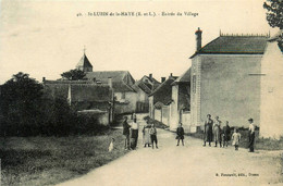 St Lubin De La Haye * Entrée Du Village * Villageois - Sonstige & Ohne Zuordnung