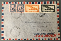 Indochine, Divers Sur Enveloppe TAD SISOPHONE, Cambodge 30.6.1951, Pour La France - (B3231) - Covers & Documents