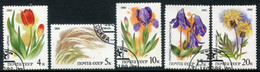 SOVIET UNION 1986 Plants Of The Steppe  Used.  Michel 5573-77 - Oblitérés