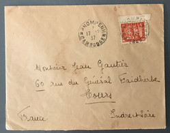 Indochine, Divers (issu De Carnet) Sur Enveloppe TAD PNOMPENH, Cambodge 17.12.1937, Pour La France - (B3246) - Briefe U. Dokumente