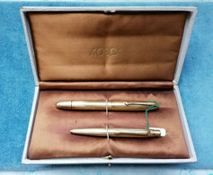 PENNA STILOGRAFICA & PORTAMINA KOSCA WRITEWELL ORO 1950 PEN & PENCIL MADE IN ITALY - Stylos