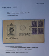 CANADA 1953 - Enveloppe Commémorative Couronnement Reine Elisabeth II Du 02 Juin 1953 - 1er Jour D'émission - Cartas