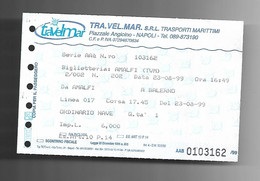 Biglietto Traghetti - Campania Costiera Amalfitana - ( Amalfi - Salerno ) - Europa