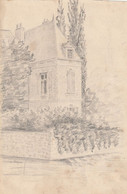 Dessin Signé "Friedrich" 1918 - Un Château, Une Villa ? (A241, Ww1, Wk 1) - 1914-18