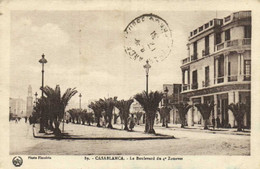 CASABLANCA  Le Boulevard Du 4e Zouaves RV - Casablanca