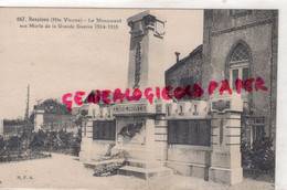 87- BESSINES SUR GARTEMPE- LE MONUMENT AUX MORTS  1914-1918 - Bessines Sur Gartempe