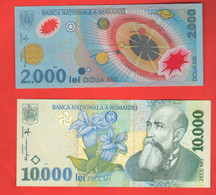 Romania Romanie 2000 + 10000 Lei 1999 - Romania