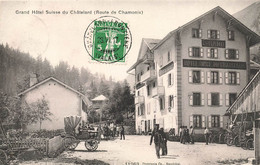 Grand Hôtel Suisse Du Châtelard, (Route De Chamonix) - 1917, Attelage, Douanier -Valais, Suisse, Switzerland - VS Valais