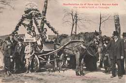 10 Bar Sur Aube Manifestation Fête Fêtes Du Champagne 28 Mars 1921 CPA Char De Meurville - Bar-sur-Aube