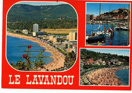 Le Lavendou   /     Vue Generale  ,  Un Coin Du Port  , La Plage - Le Lavandou