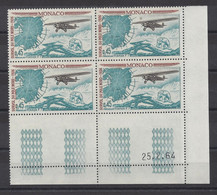 MONACO N° 647 - RALLYE AERIEN - Bloc De 4 COIN DATE - NEUF ** - 25/2/64 - Unused Stamps