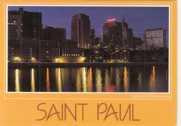 W3586-ST PAUL SKYLINE BY NIGHT - St Paul
