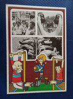 BE HEALTHY - Old Card -   USSR - Weightlifting-  1984 - Halterofilia