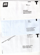 ENTIERS POSTAUX, ENVELOPPES RÉPONSE T, LOT DE 8 TOUTES DIFFÉRENTES - Cartes/Enveloppes Réponse T