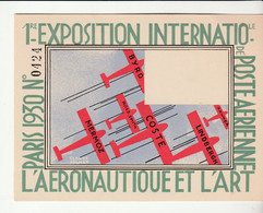 Carte Neuve Exposition Internationale De L'Aéronautique Et De L'Art 1930 - 1927-1959 Storia Postale