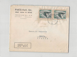 AG1842 PAKIS KOLL. STI. BEYOGLU ISTANBUL TO GENOVA - AIR MAIL - Lettres & Documents