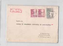 AG1888 02 AMBASCIATA D'ITALIA  ANKARA TO GENOV A- AIR  MAIL - Lettres & Documents