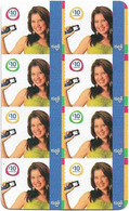 Honduras - Tigo - Girl Holding A Mobile (Full Set Of 8 In 1), Exp.08.2010, GSM Refill 10H Lempira, Used - Honduras