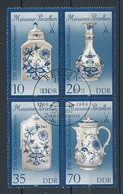 2850 à 2853 Mi 3241/3244 Porcelaines (bloc De 4 Timbres) - Gebraucht