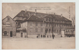 25 – PONTARLIER – Le Collège Et Octroi – Rare Cachet Militaire Violet Au Verso « Ministère De La Guerre Contrôle Postal - Pontarlier