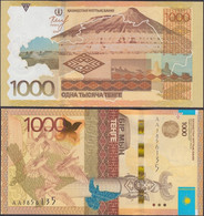 KAZAKHSTAN - 1000 Tenge 2014 P# 45 Asia Banknote - Edelweiss Coins - Kazakistan