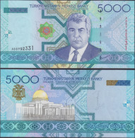 TURKMENISTAN - 5000 Manat 2005 P# 21 Asia Banknote - Edelweiss Coins - Turkmenistan