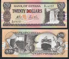 GUYANA P30d 20 DOLLARS 1996 #B/55 Signature 13 .Title :"GOVERNOR (ag) " UNC. - Guyana