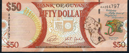 GUYANA P41 50  DOLLARS 2016 COMMEMORATIVE UNC. - Guyana
