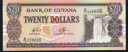 GUYANA P30f 20 DOLLARS  1996  DE LA RUE  #B/77 Signature 14 UNC. - Guyana