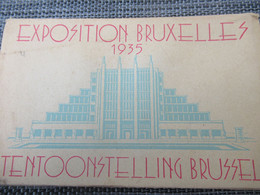 Exposition BRUXELLES 1935/TENTOONSTELLING BRUSSEL/ PIM Services/10 Cartes Vues à Déplier                        CPDIV370 - Expositions Universelles