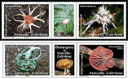 New Caledonia 2021-2022, Mushrooms, Two MNH Stamps Strips - Ongebruikt