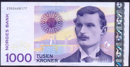 Norway 1000 Kroner 2001 XF/aUNC # P- 52a - Norwegen