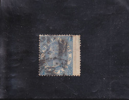 VICTORIA 2 S  BLEU PLANCHE 1 OBLITéRé N° 38 YVERT ET TELLIER 1867-69 - Variétés, Erreurs & Curiosités