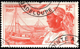 Guadeloupe Obl. N° PA 15 - Guadeloupéenne Et Goëlette Dans Le Port De Pointe à Pitre - Timbres-taxe