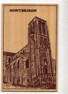 42 MONTBRISON Eglise St Pierre Carte En Bois , Llustrateur Chopy - Montbrison