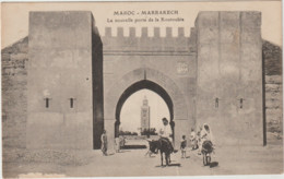 Delcampe - Maroc - MARRAKECH - La Nouvelle Porte De La Koutoubia - Animée, ânes - Marrakech