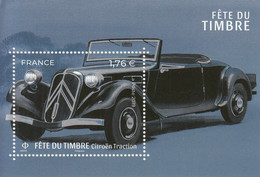 2019 France Citroen Automobiles Fete Du Timbre Cars SILVER Souvenir Sheet MNH @ BELOW FACE VALUE - Nuevos
