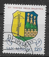 SAN MARINO 1979  TORNEO DELLA BALESTRA SASS. 1024 USATO VF - Gebruikt