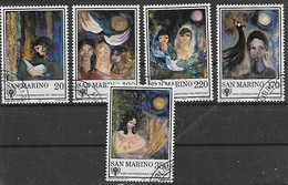 SAN MARINO 1979 ANNO INTERNAZIONALE DEL FANCIULLO SASS. 1027-1031 USATA VF - Gebraucht