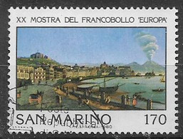 SAN MARINO 1980 MOSTRA DEL FRANCOBOLLO EUROPA A NAPOLI SASS. 1053 USATO VF - Used Stamps