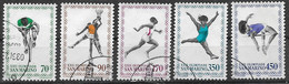 -SAN MARINO  1980 OLIMPIADE A MOSCA SASS. 1058-1062 USATA VF - Usati