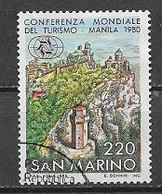 SAN MARINO 1980 CONFERENZA MONDIALE SUL TURISMO A MANILA SASS. 1065 USATO VF - Gebraucht