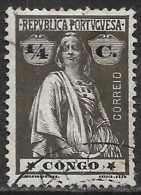 Portuguese Congo – 1914 Ceres Type 1/4 Centavos Used Stamp - Congo Portuguesa