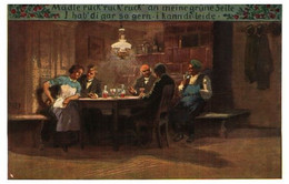 Tableau 858, Dolfsliederfarten Von Paul Sen, Mädle Ruck' Ruck' (lampe à Pétrole - Pittura & Quadri
