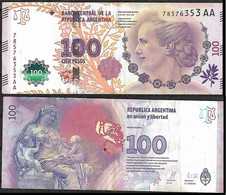 Argentina Billete De $100 Eva Duarte (Evita) 1v. - Argentinien