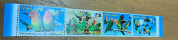 Birds WWF Parrots Malawi Stamp From Hong Kong MNH - Lettres & Documents