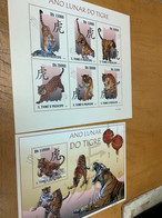 Tiger Animals S. Tome E. Principe Stamp From Hong Kong MNH - Covers & Documents