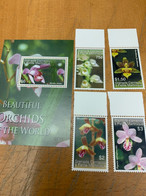 Orchids Grenada Flower Stamp From Hong Kong MNH - Storia Postale